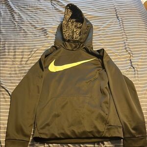 Nike Black Hoodie with White Swoosh